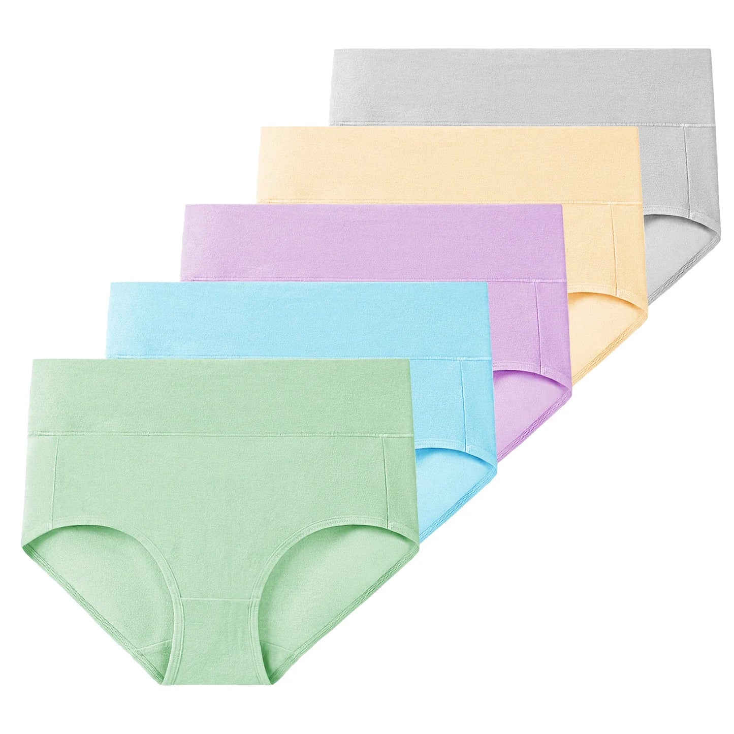 Dames Hoge Taille Ondergoed Set | 5 Stuks Katoen 9