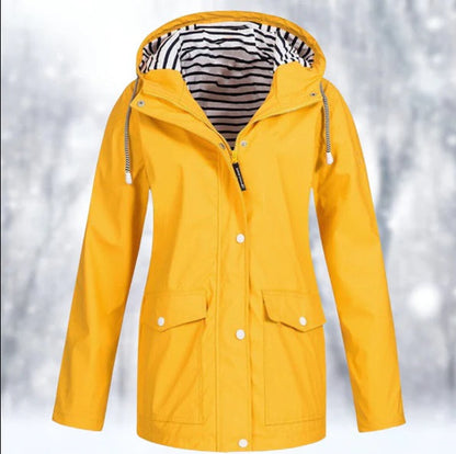 Dames Waterdichte Regenjas met Capuchon | Functionele Buitenkleding 0