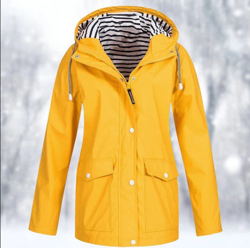 Dames Waterdichte Regenjas met Capuchon | Functionele Buitenkleding 0
