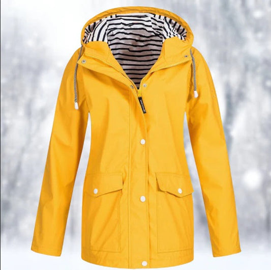 Dames Waterdichte Regenjas met Capuchon | Functionele Buitenkleding 0