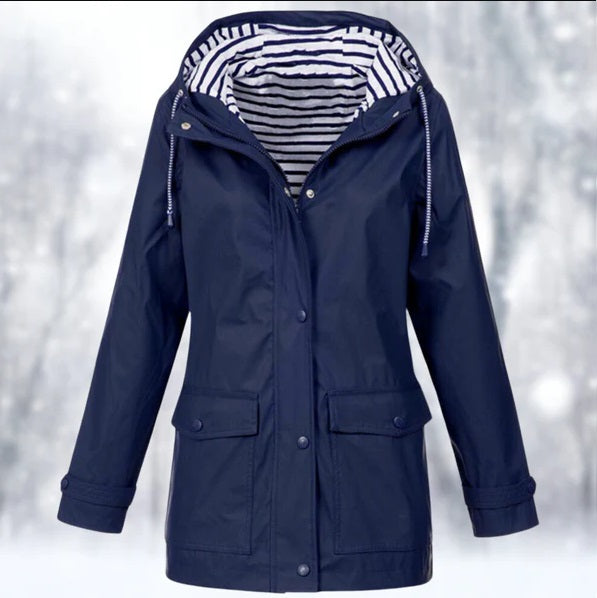 Dames Waterdichte Regenjas met Capuchon | Functionele Buitenkleding 3