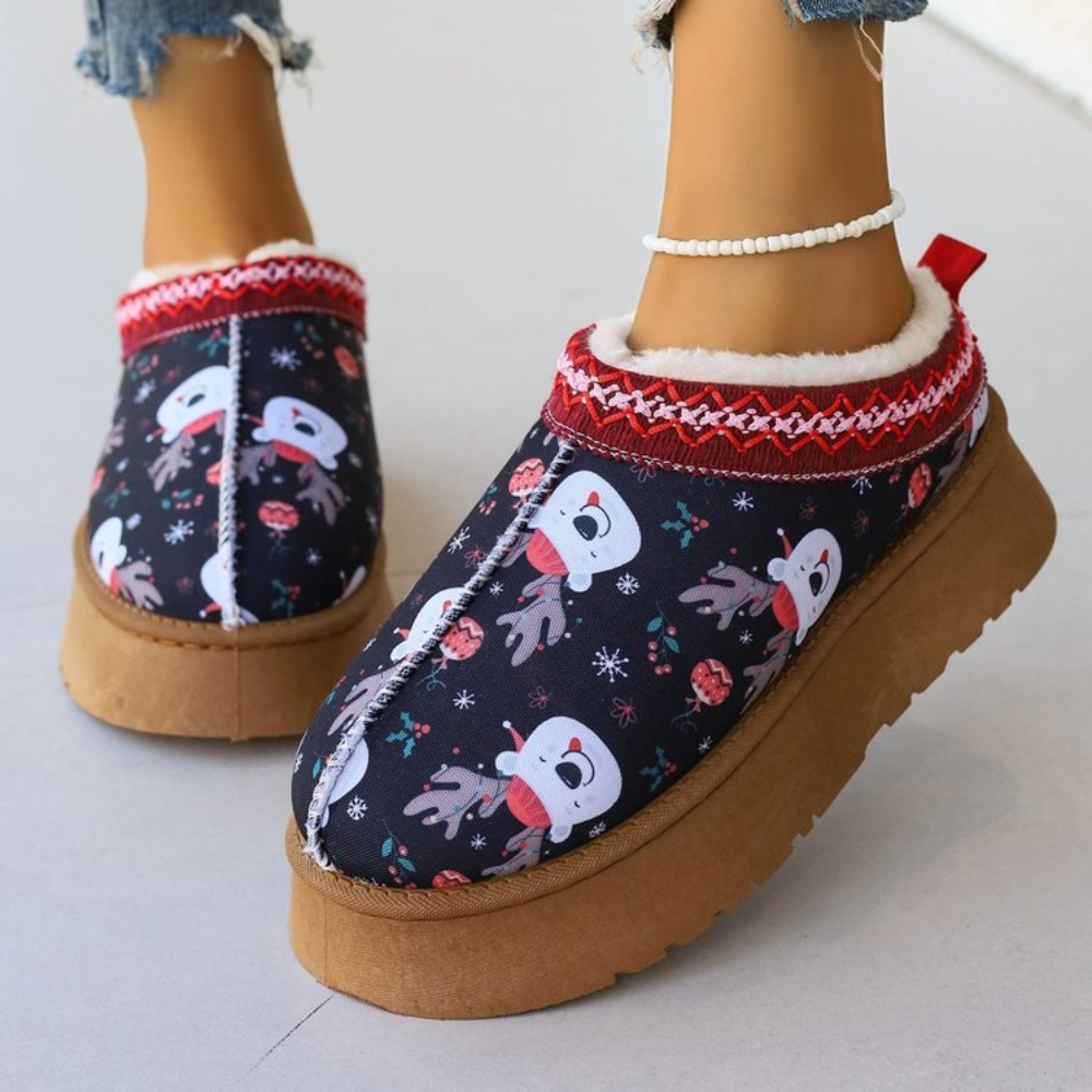 Dames Winter Slippers met Bont Voering | Comfortabele Pantoffels 1