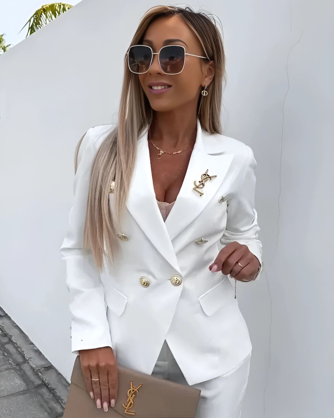 Damespak met Dubbele Rij Knopen | Elegant en Getailleerd 10