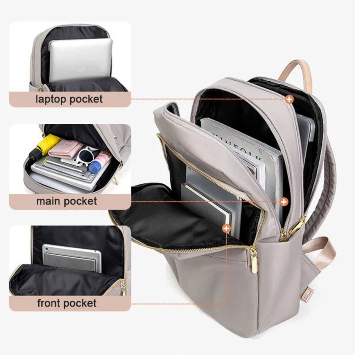 Damesrugzak | Multifunctionele Waterdichte Laptoprugzak 5