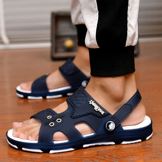 Comfortabele Niet-Slip Sandalen voor Mannen met Geperforeerd Ontwerp – Lichtgewicht en Ademend voor Zomeractiviteiten-1