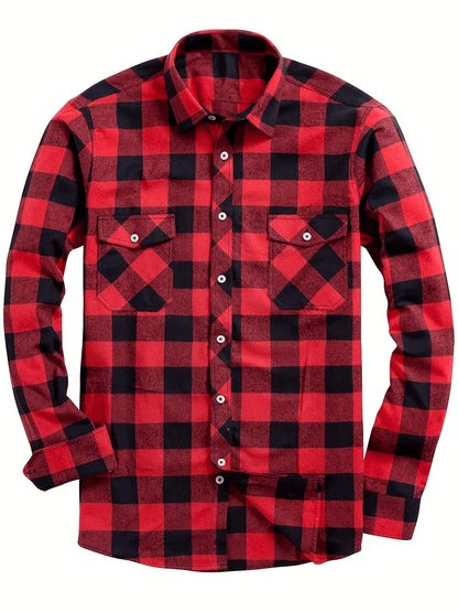 Deja | Casual Heren Blouse met Lumberjack Print 0