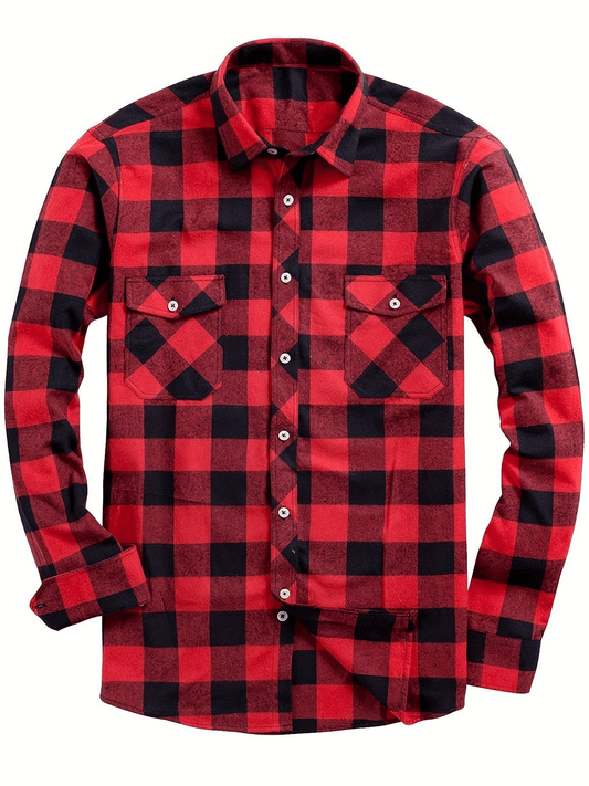 Deja | Casual Heren Blouse met Lumberjack Print 0