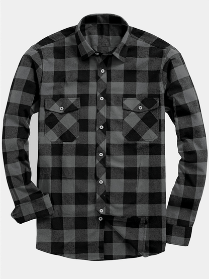 Deja | Casual Heren Blouse met Lumberjack Print 8