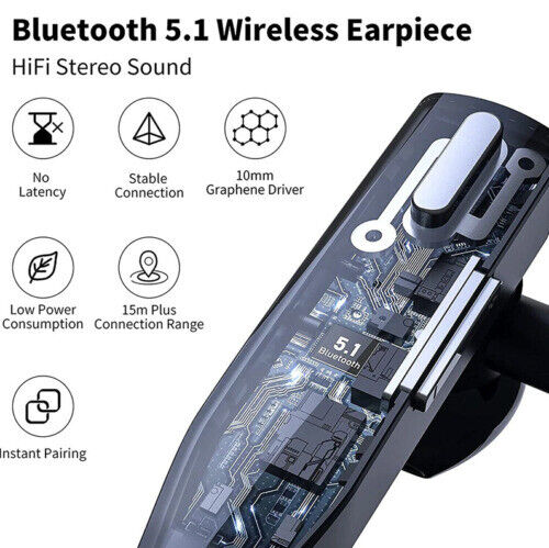 Draadloze Bluetooth 5.1 Noise Cancelling Headset | Trucker Dual Mic 2