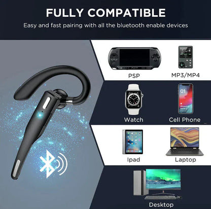 Draadloze Bluetooth 5.1 Noise Cancelling Headset | Trucker Dual Mic 5