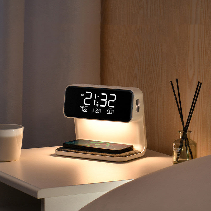 Draadloze Tafellamp 3-in-1 | LED Lamp met Oplader en Alarmklok 2