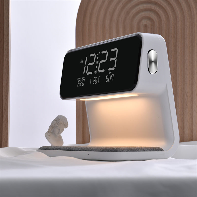 Draadloze Tafellamp 3-in-1 | LED Lamp met Oplader en Alarmklok 7
