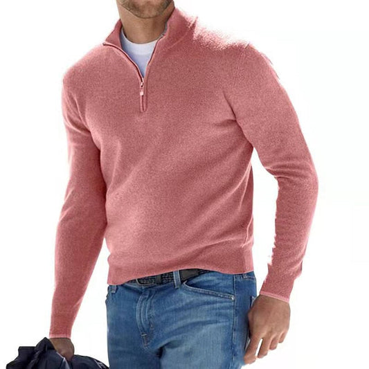 Easton V-hals Pullover | Heren Trui met Rits 0