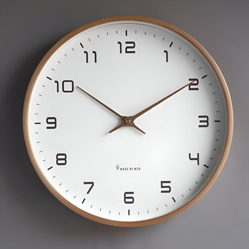 EleQuartz | Houten Wandklok 30 cm Minimalistisch Design 0