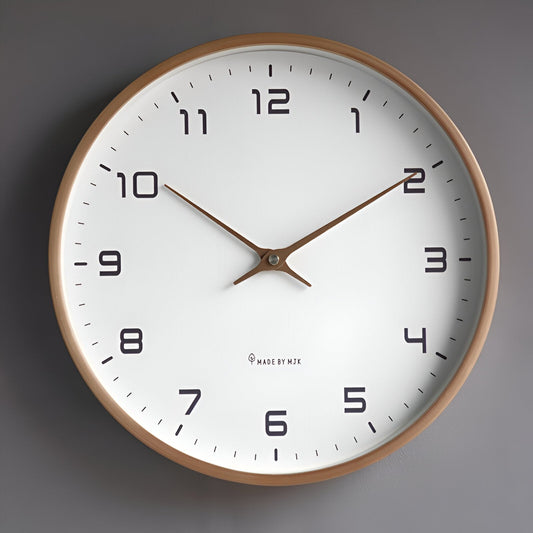 EleQuartz | Houten Wandklok 30 cm Minimalistisch Design 0