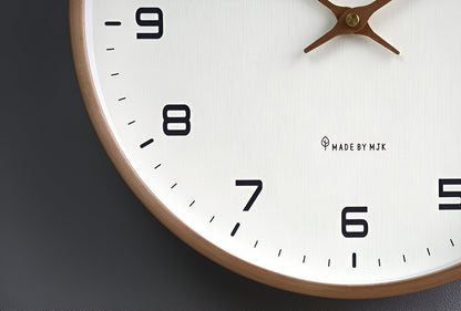 EleQuartz | Houten Wandklok 30 cm Minimalistisch Design 7