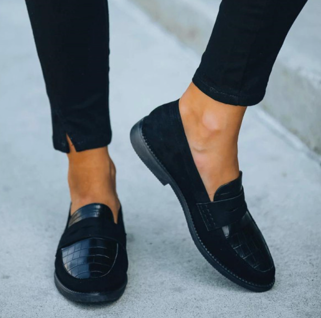 Elegante Dames Loafers | Leren Slip-on met Hakje 3