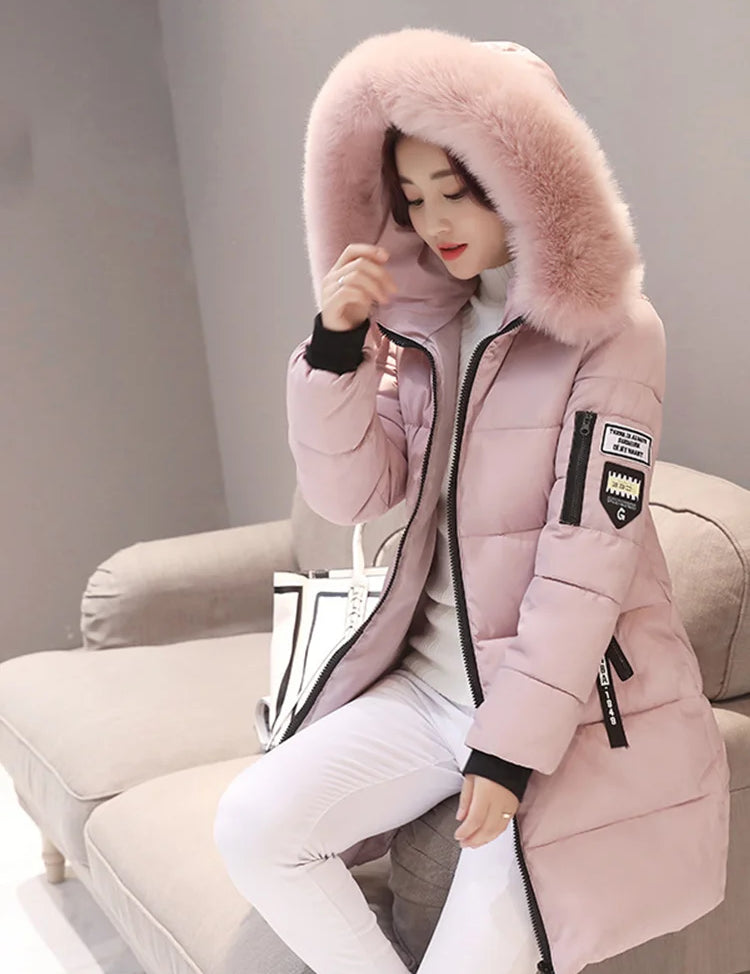 Elegante Dames Parka met Bontkraag | Winterjas Dames Parka 0