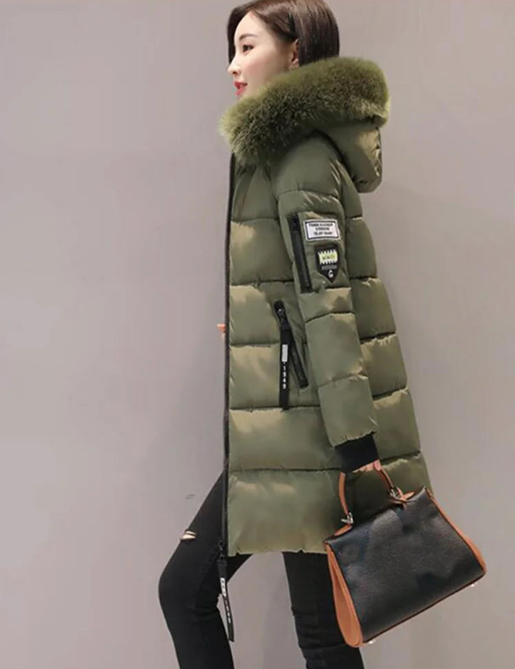 Elegante Dames Parka met Bontkraag | Winterjas Dames Parka 6