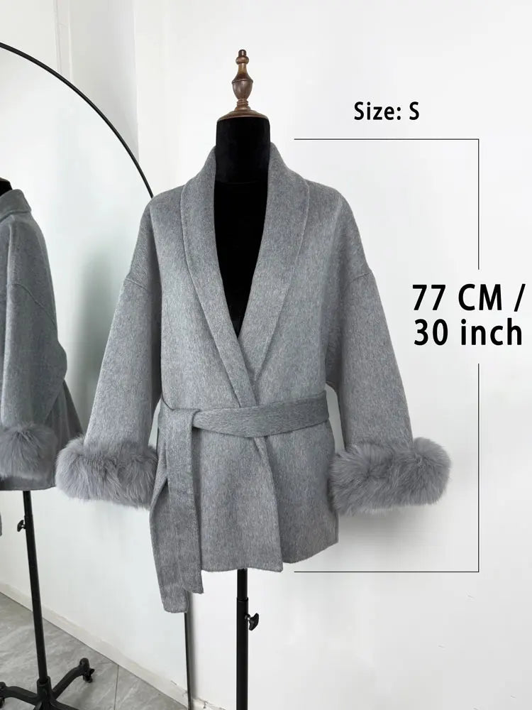 Elegante Dubbelzijdige Wollen Jas | Dames Winterjas 2