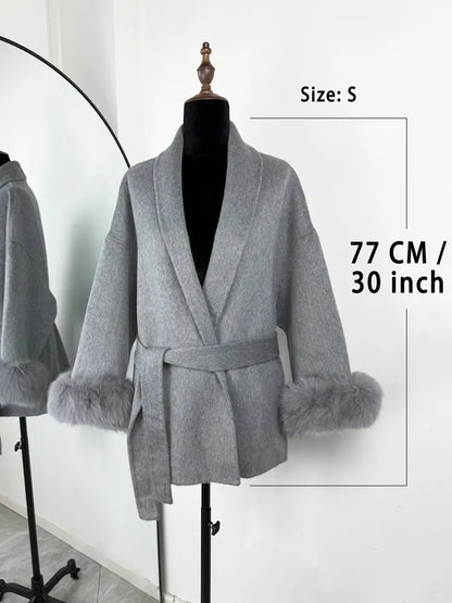 Elegante Dubbelzijdige Wollen Jas | Dames Winterjas 2
