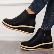Enkelboots met Plateauzool en Ritssluiting | Dames Schoenen 1