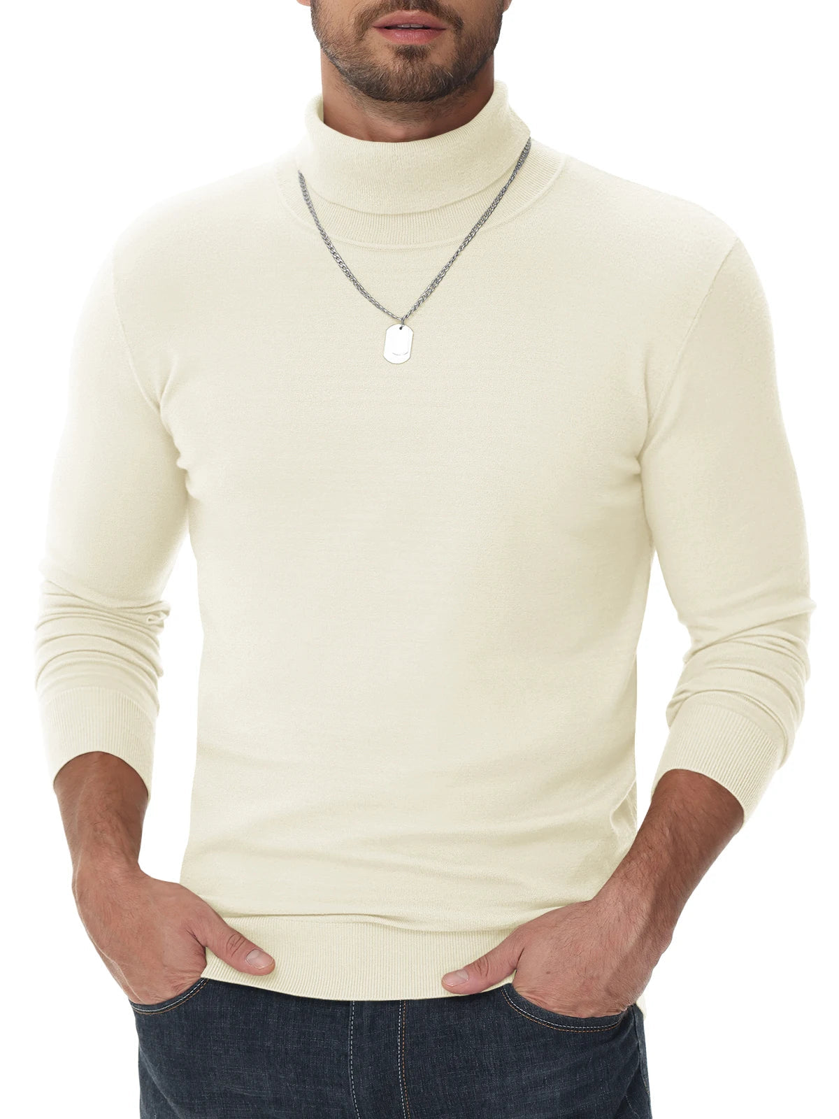 Fijngebreide Coltrui | Heren Slim Fit 2