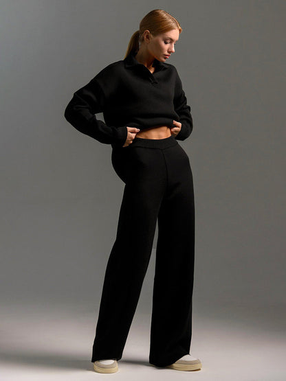 Gebreide Dames Loungewear Set | Oversized Trui en Wijde Broek 10