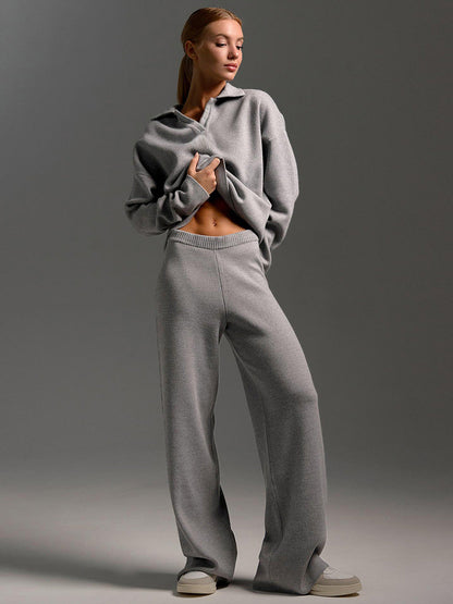 Gebreide Dames Loungewear Set | Oversized Trui en Wijde Broek 3