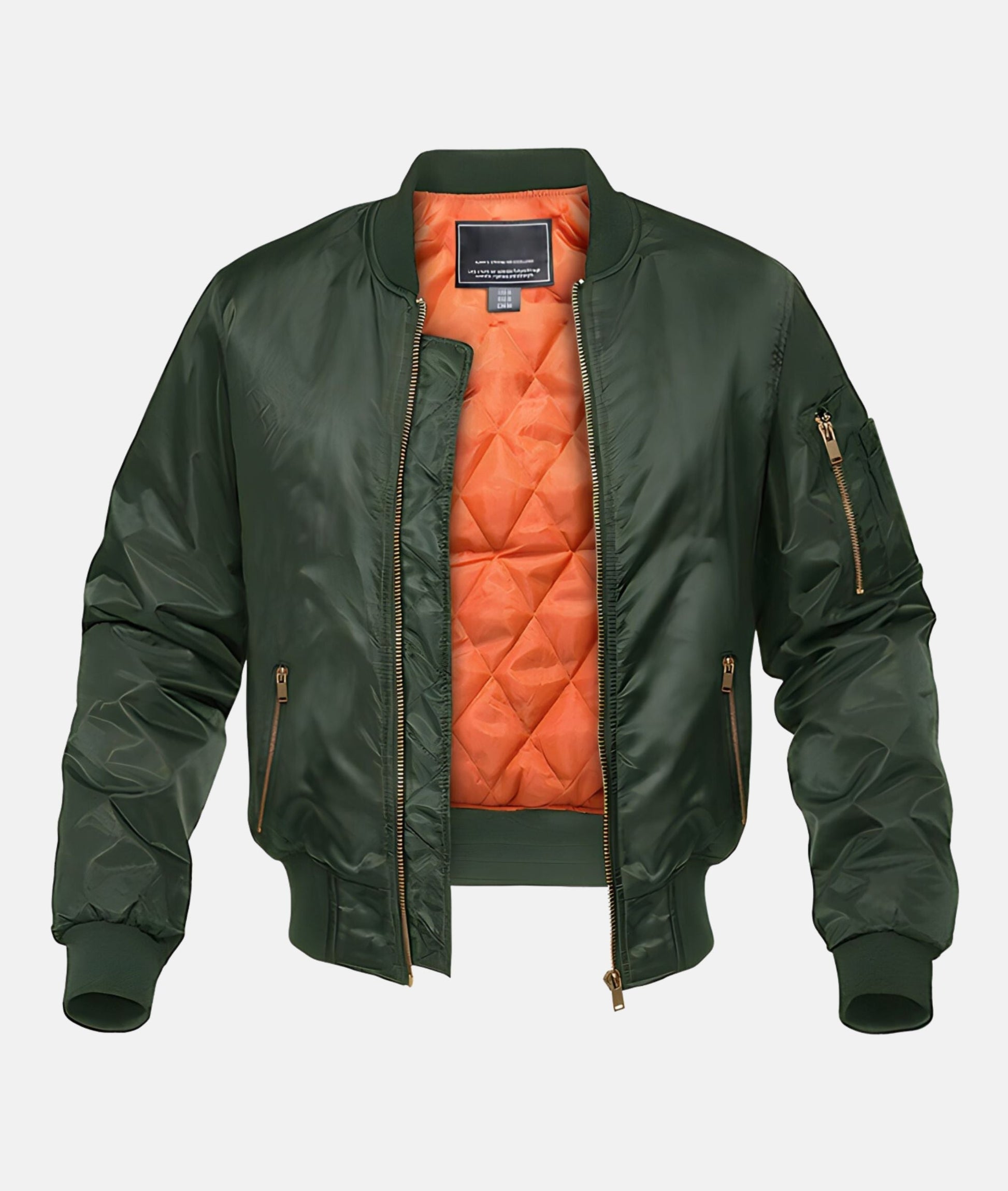 Gewatteerd Bomberjack Heren met Ribkraag | Casual Bomberjacks Heren 2