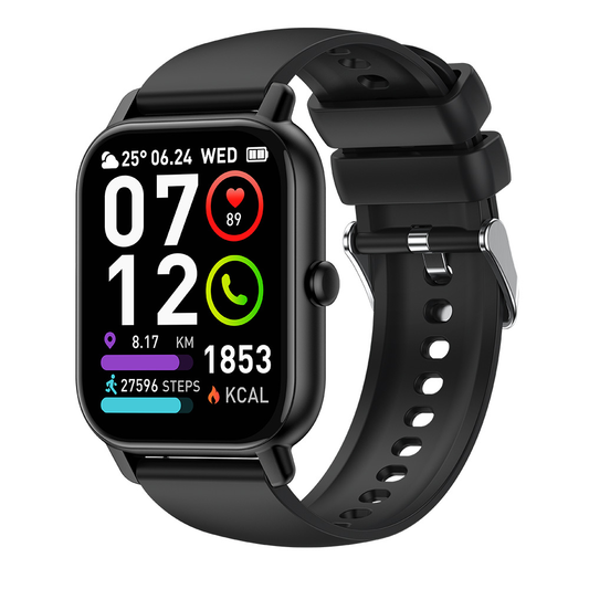 Gezondheidsmonitor Smartwatch | Slimme Horloge met Hartslag- en Slaaptracking 0