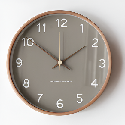 Grote Wandklok Hout 30 cm | Geluidloze Wandklok 3