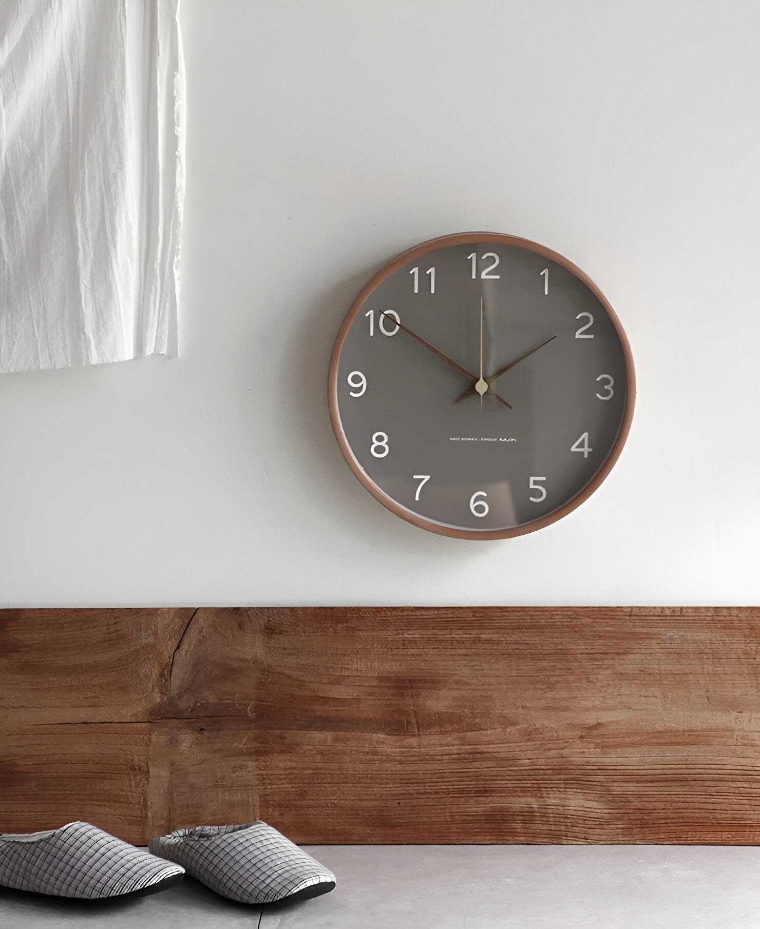 Grote Wandklok Hout 30 cm | Geluidloze Wandklok 7