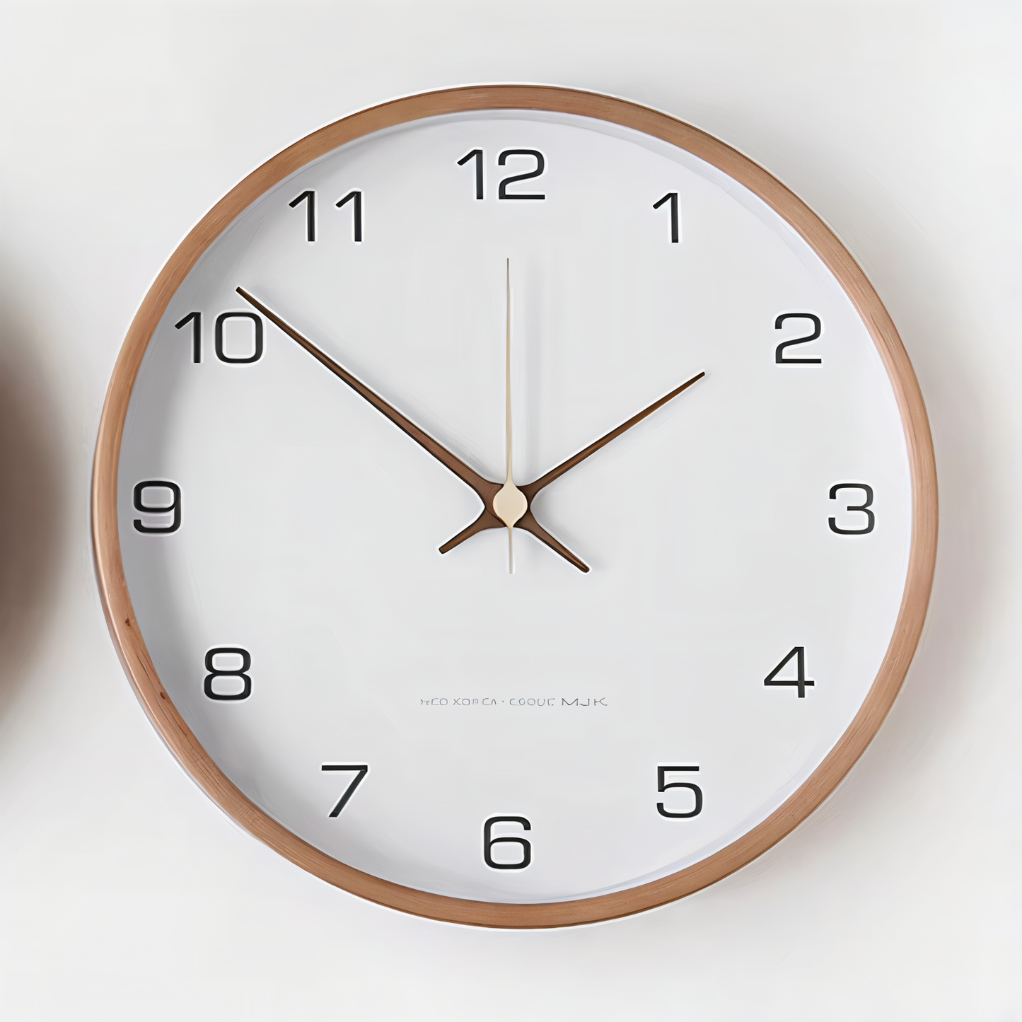 Grote Wandklok Hout 30 cm | Geluidloze Wandklok 8