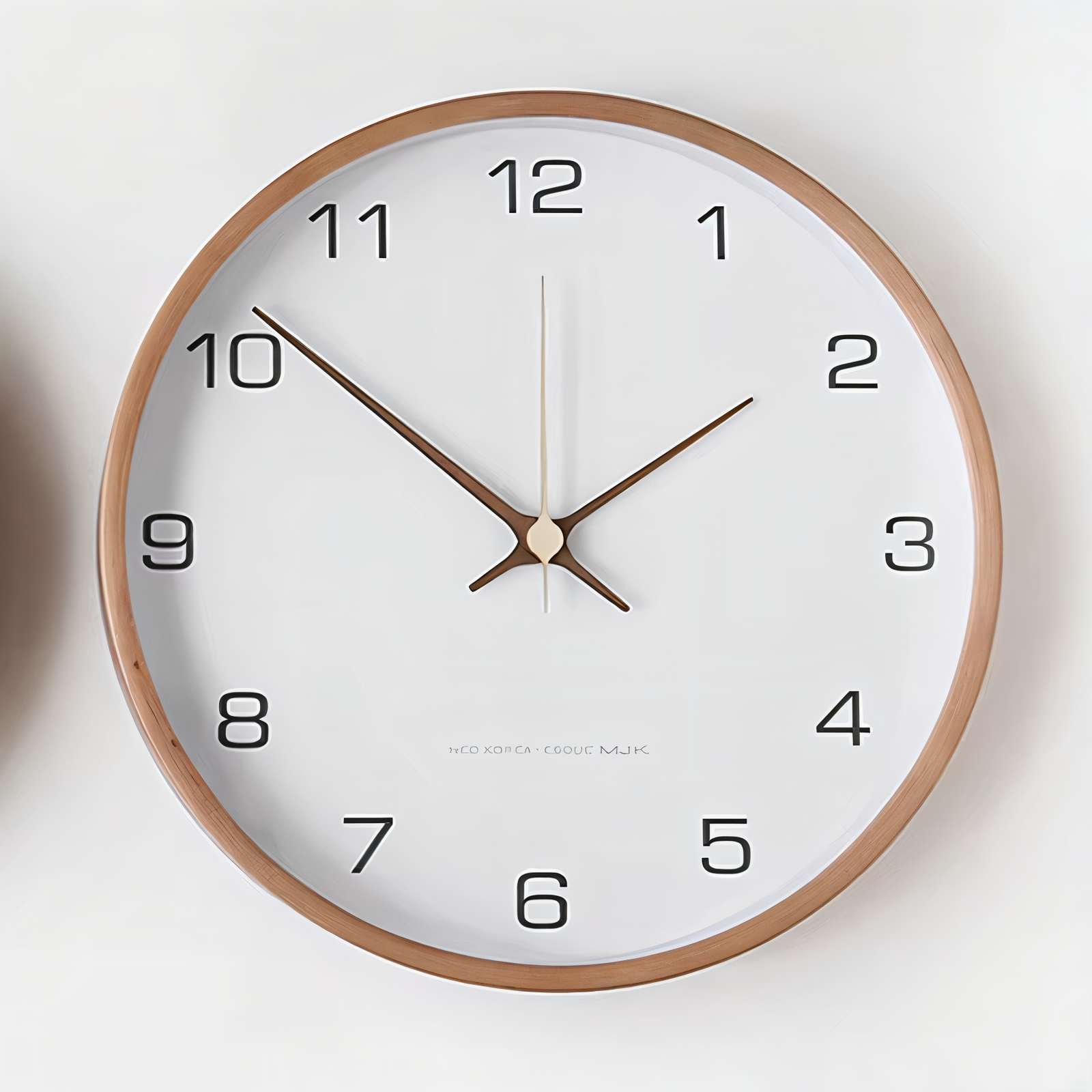 Grote Wandklok Hout 30 cm | Geluidloze Wandklok 8