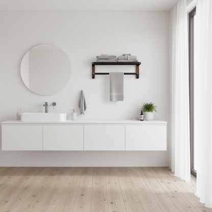 Handdoekrek Zonder Boren | Moderne Handdoekhouder Badkamer 1