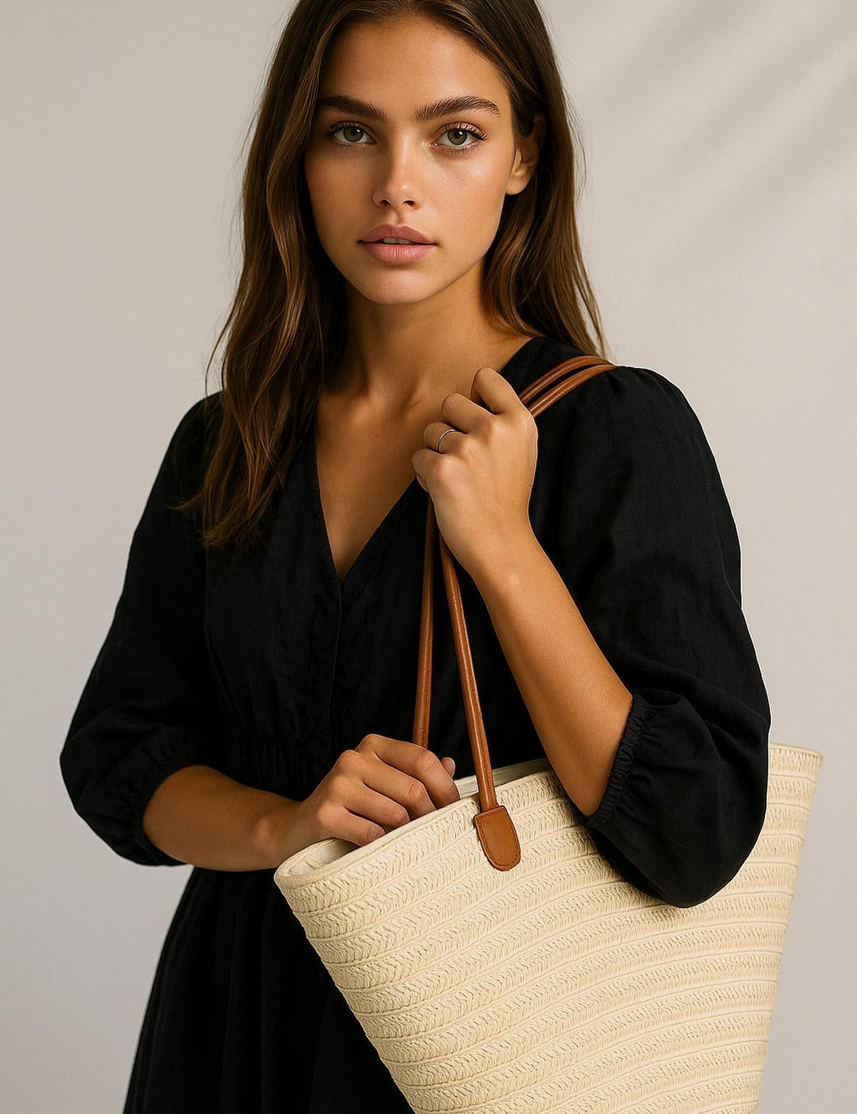 Handgeweven Strandtas Met Rits | Grote Shopper voor Zomer 1