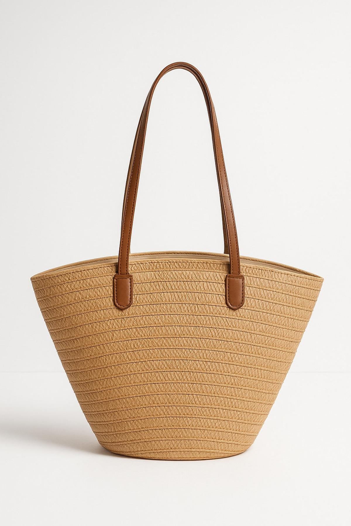 Handgeweven Strandtas Met Rits | Grote Shopper voor Zomer 2