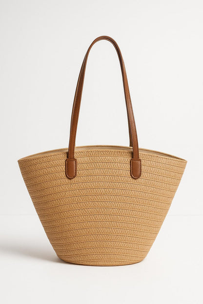 Handgeweven Strandtas Met Rits | Grote Shopper voor Zomer 2