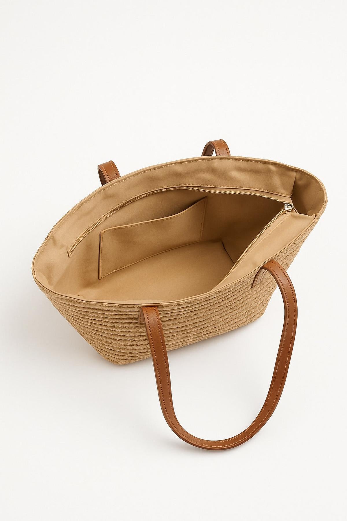 Handgeweven Strandtas Met Rits | Grote Shopper voor Zomer 3