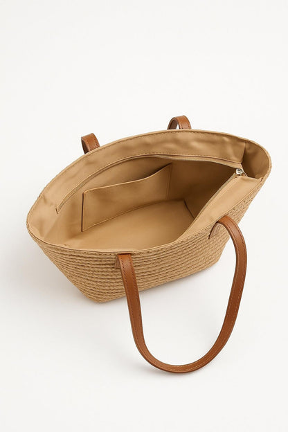 Handgeweven Strandtas Met Rits | Grote Shopper voor Zomer 3