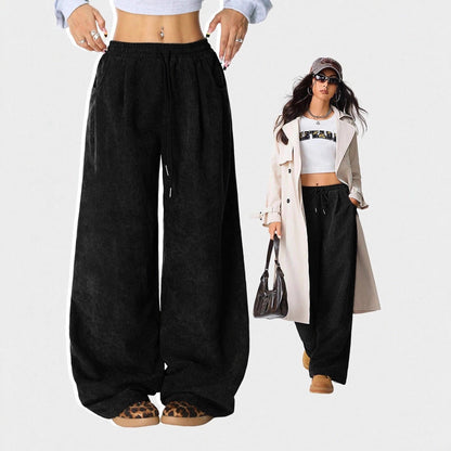 Heidi | Dames Broek Wijde Corduroy met Elastische Tailleband 4