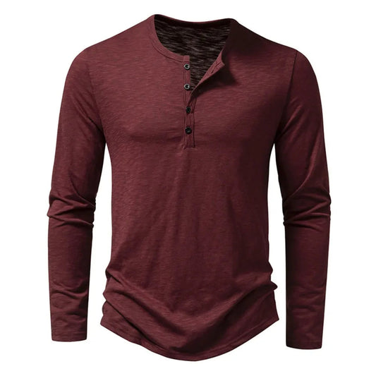 Henley Shirt | Lichtgewicht Heren Casual Shirt 0