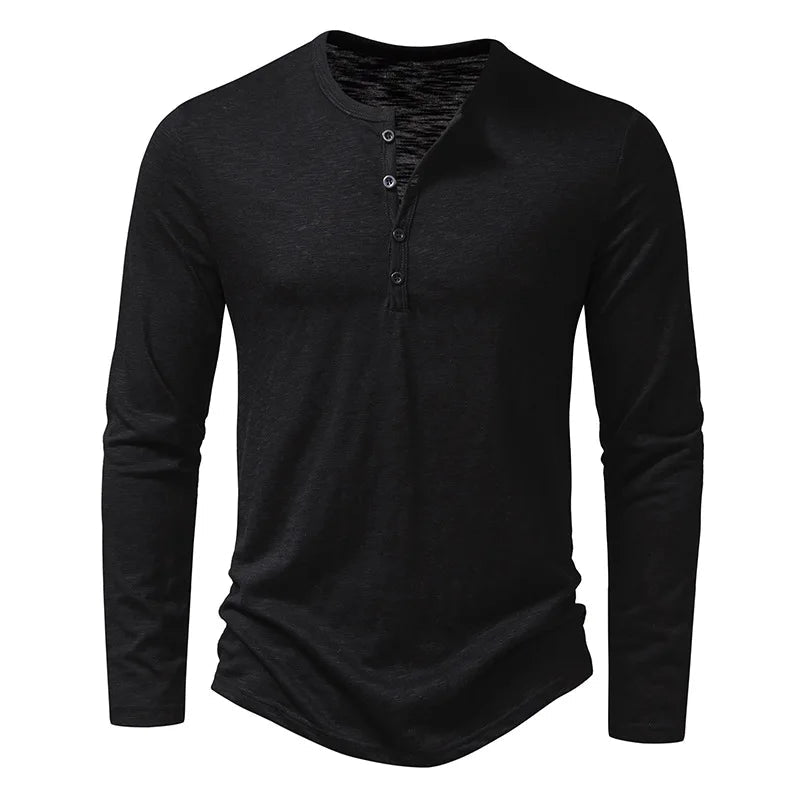 Henley Shirt | Lichtgewicht Heren Casual Shirt 1