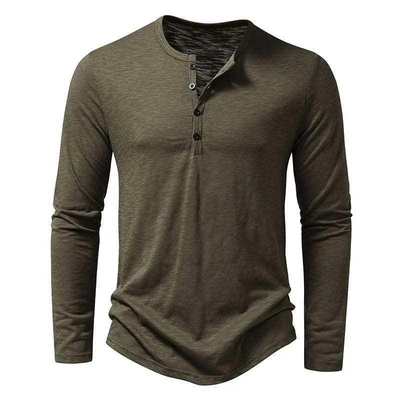 Henley Shirt | Lichtgewicht Heren Casual Shirt 2
