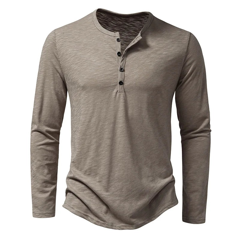Henley Shirt | Lichtgewicht Heren Casual Shirt 3
