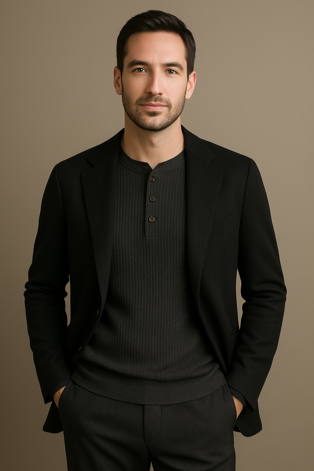 Henley Shirt | Wafelstructuur Heren T-shirt 3