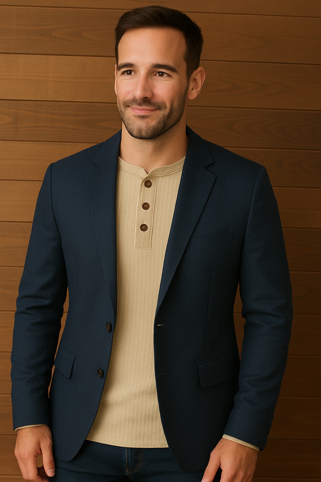 Henley Shirt | Wafelstructuur Heren T-shirt 6