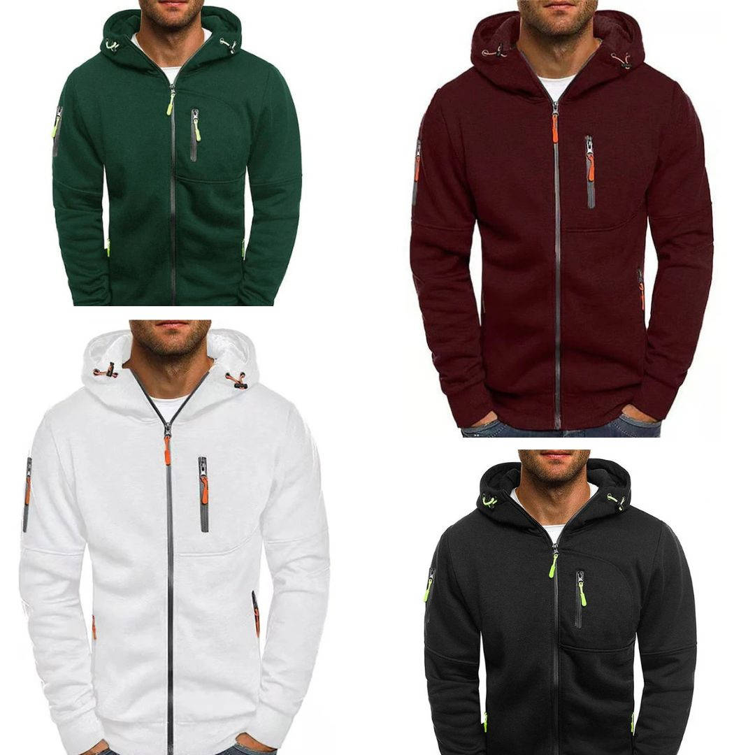 Heren Hoodie Met Volledige Ritssluiting | Comfortabele Hoodie 2