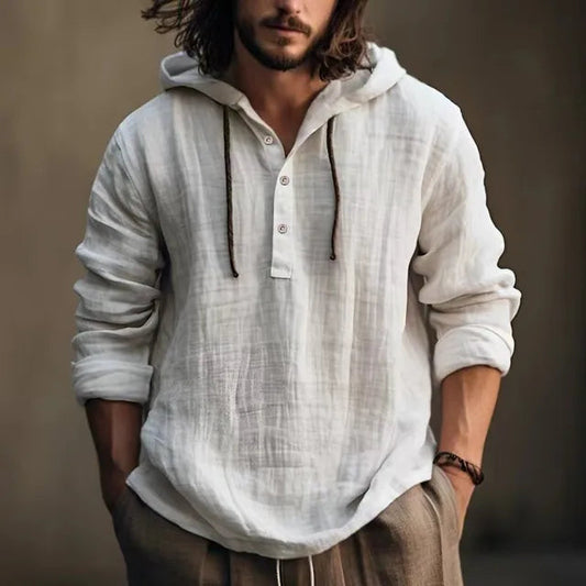 Heren Hoodie Shirt | Ademend Casual Pullover voor Lente/Zomer 0